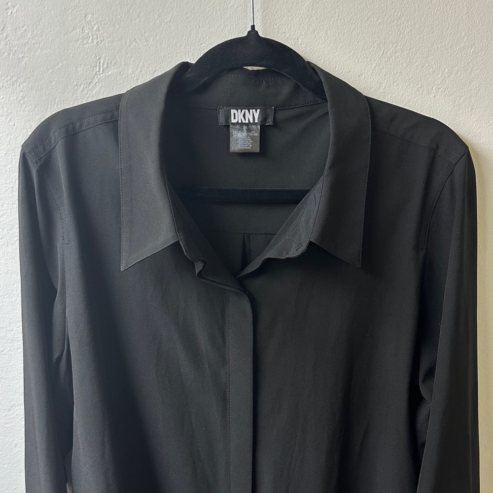 DKNY Classic Black Dress Shirt - Picture 3 of 7